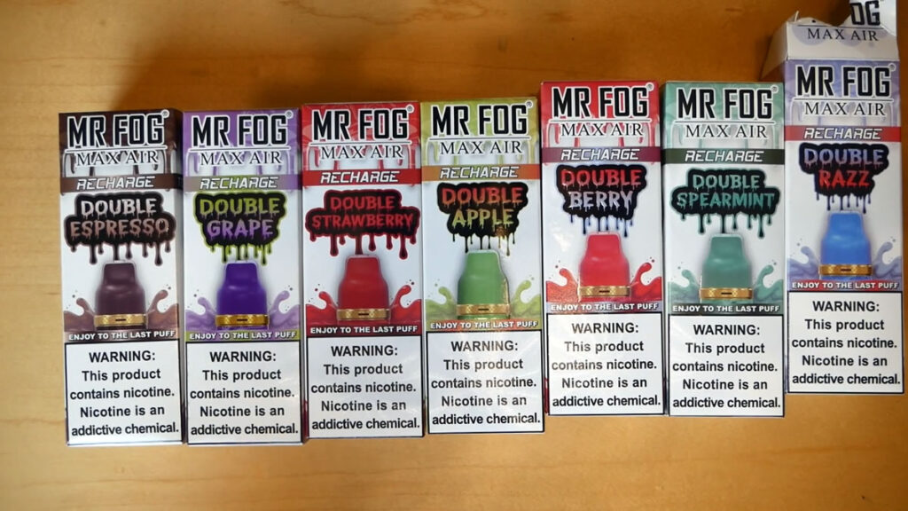 Mr Fog MA8500 disposable vape Flavours